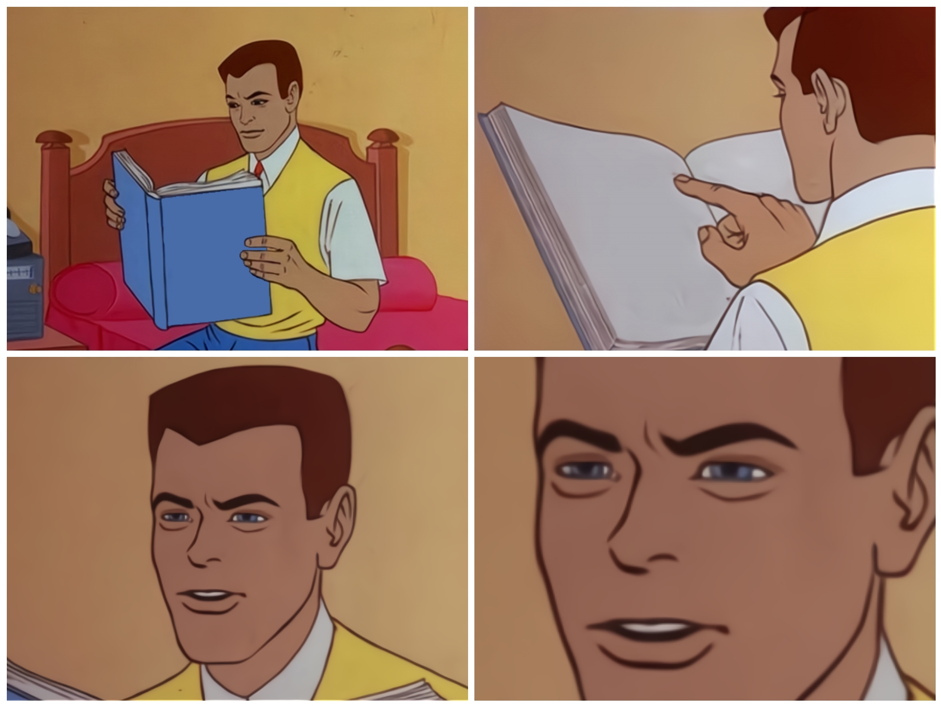 Peter parker reading book crying homme lit livre pleure