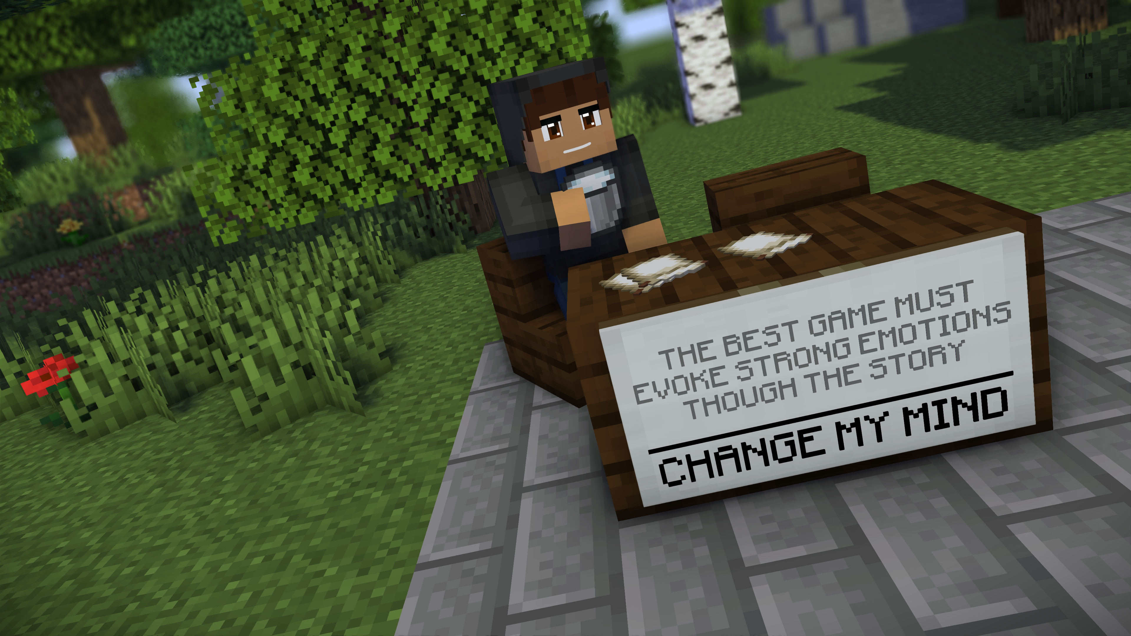 Change My Mind Template - Minecraft Edition TBC