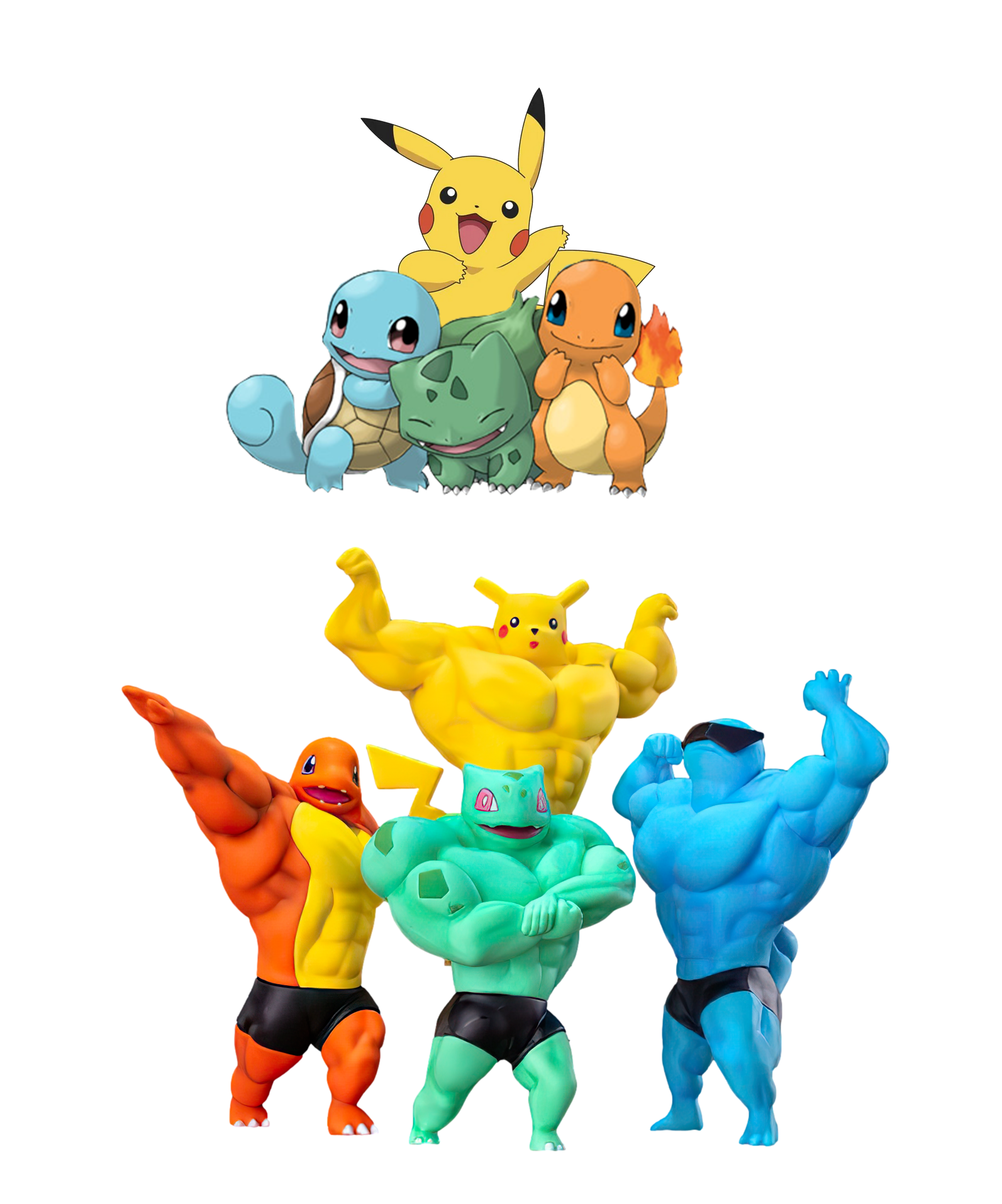 Pokemons chad swole