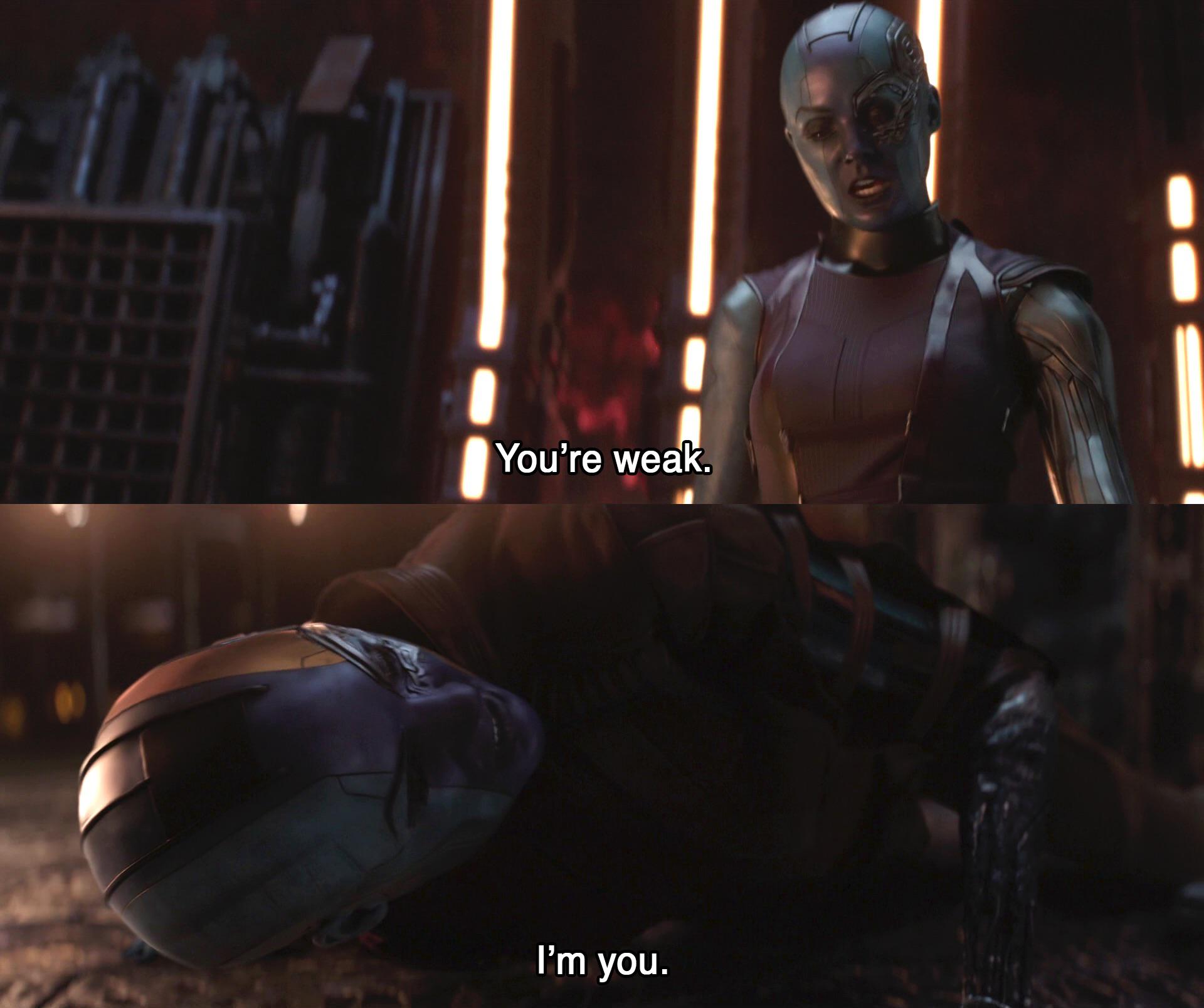 You're Weak I'm You Template - Avengers - Nebula