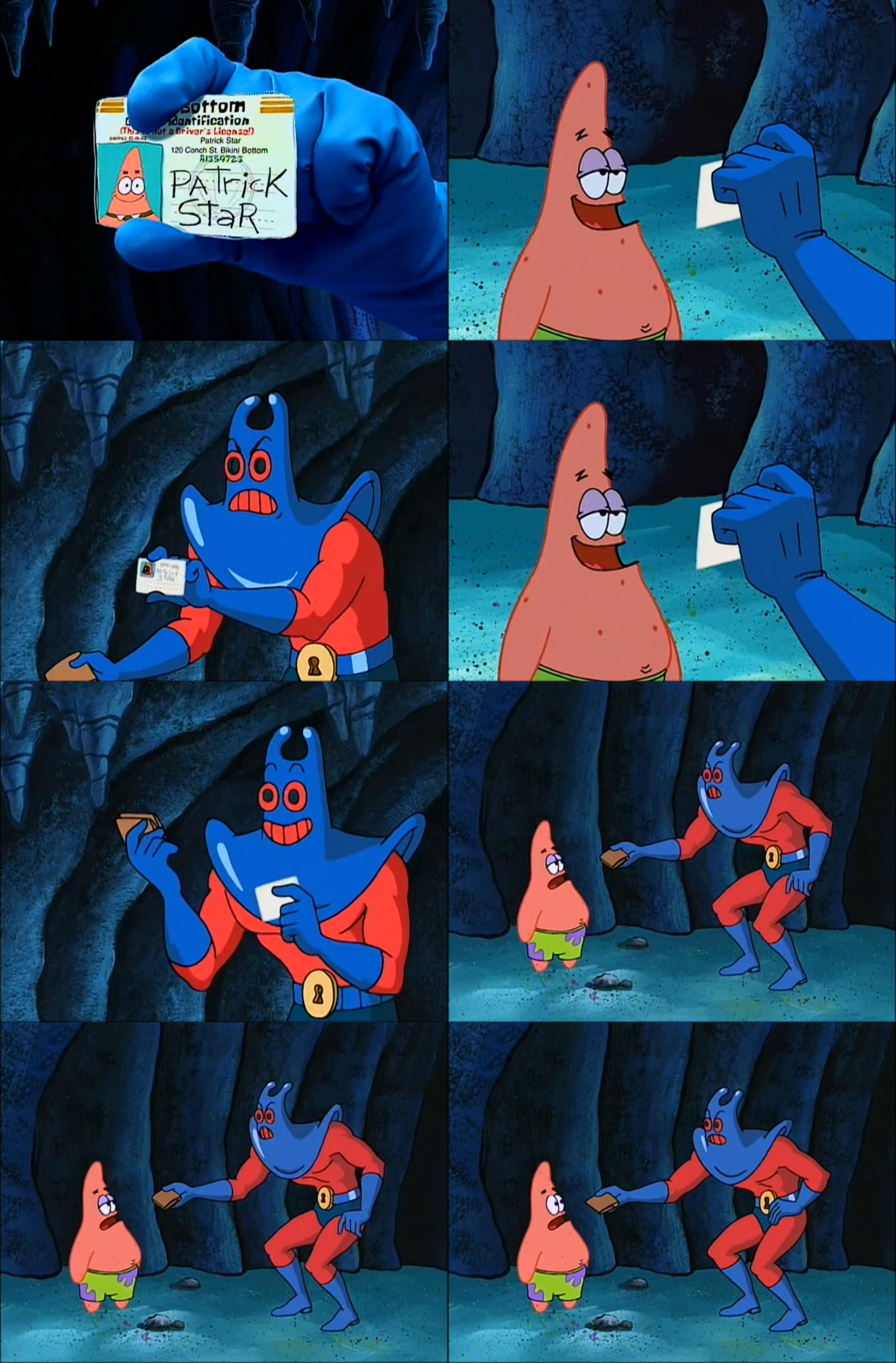 Patrick Star Wallet - Man Ray - Spongebob Squarepants