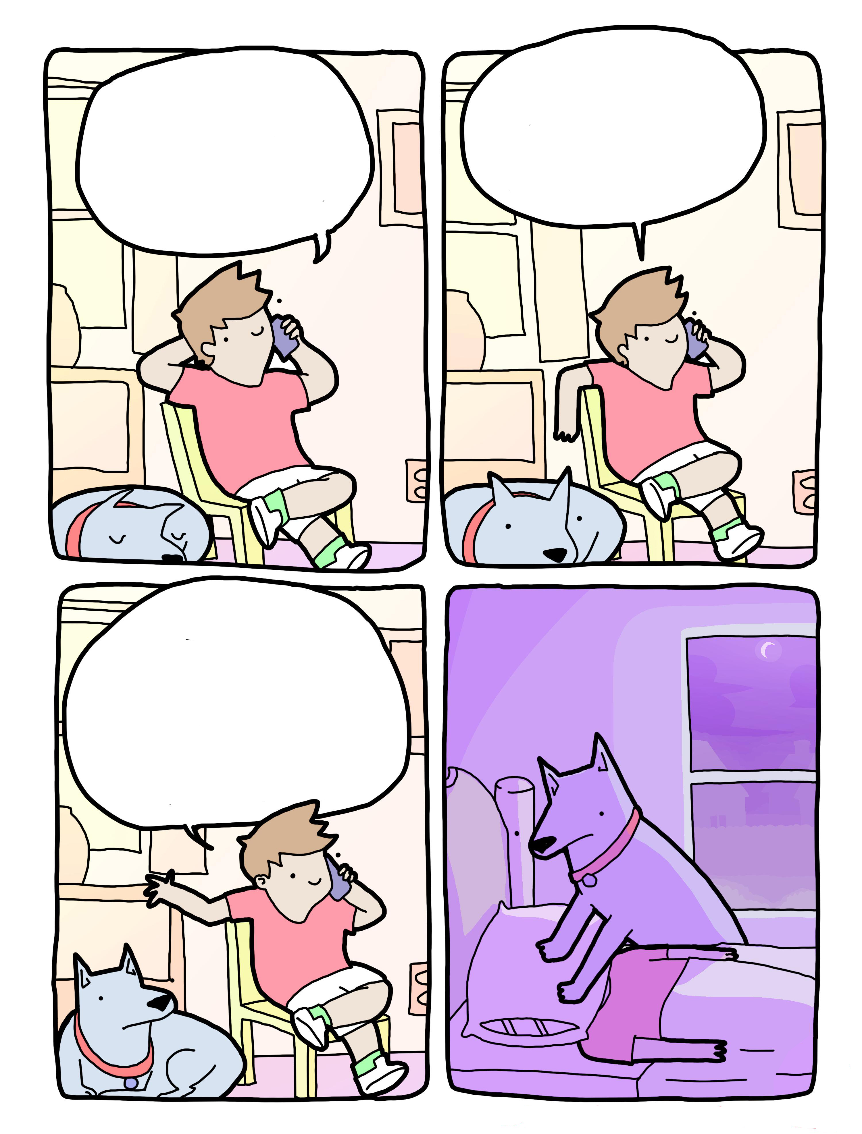 Dog smothering owner