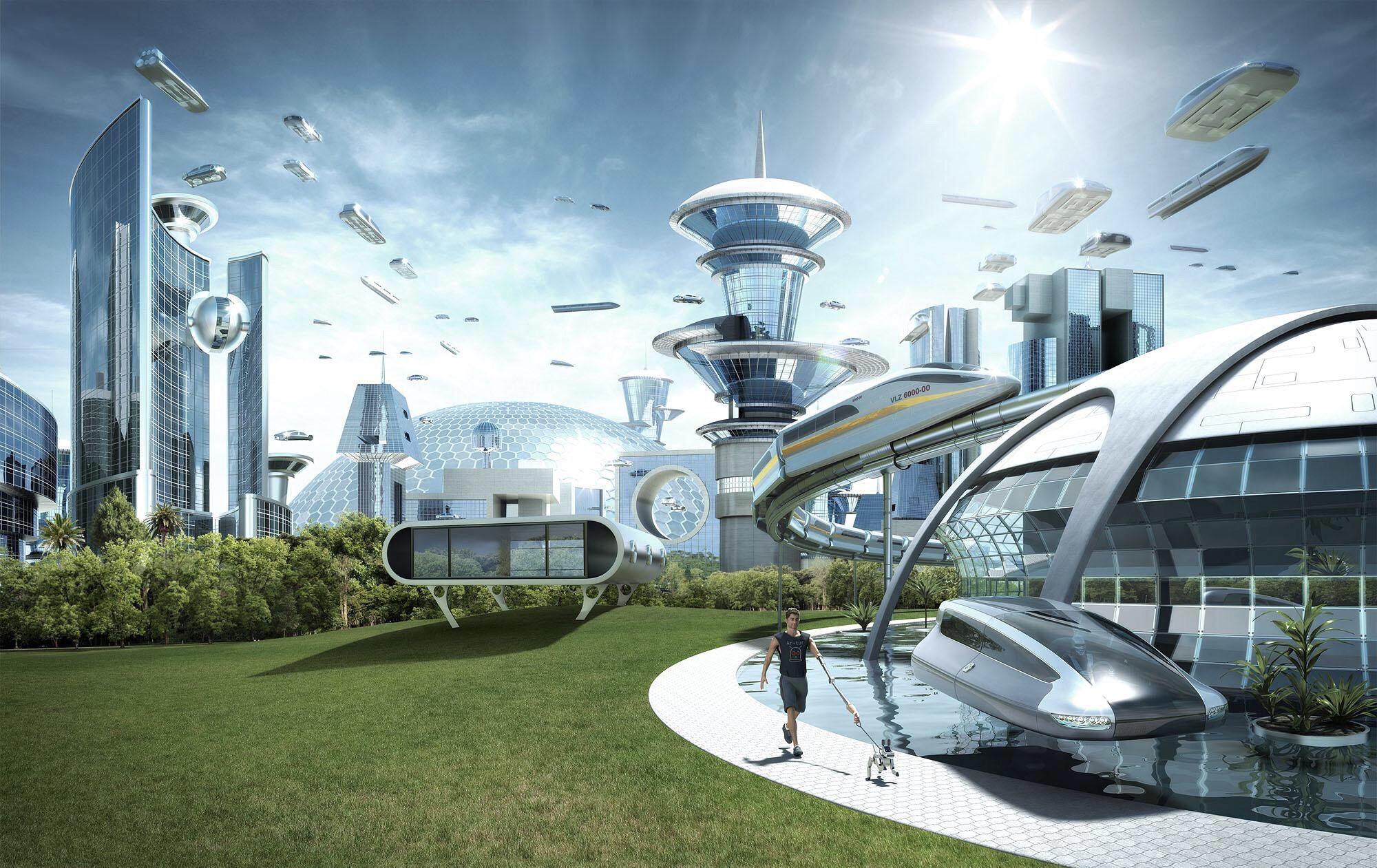 The World If How Society Would Look Imagine the World Without - Futuristic, City - Société futuriste