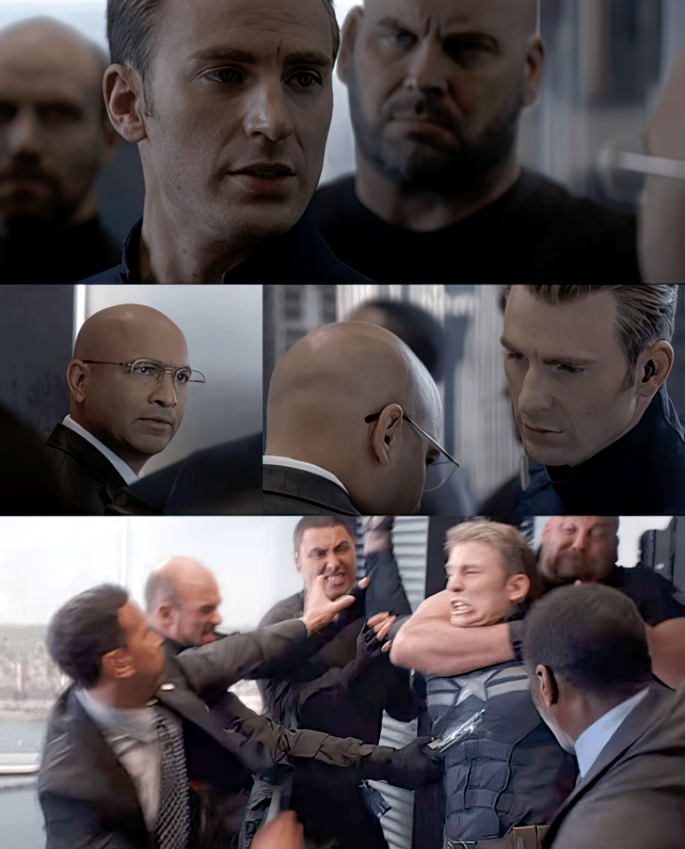 Captain America Elevator Fight Empty Template