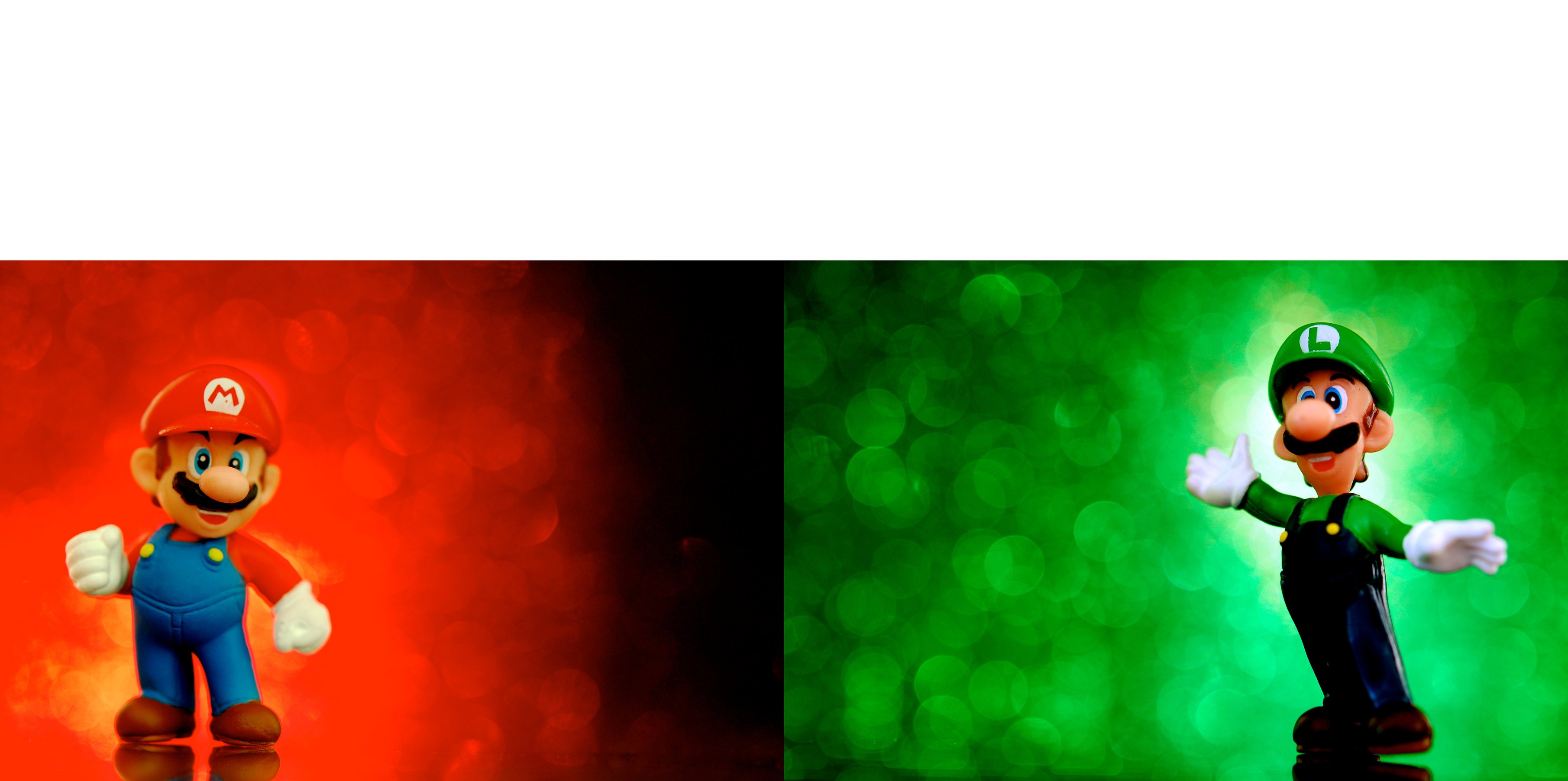 Mario Bros. Views Empty Template - Luigi & Mario - by JD Hancock Photos