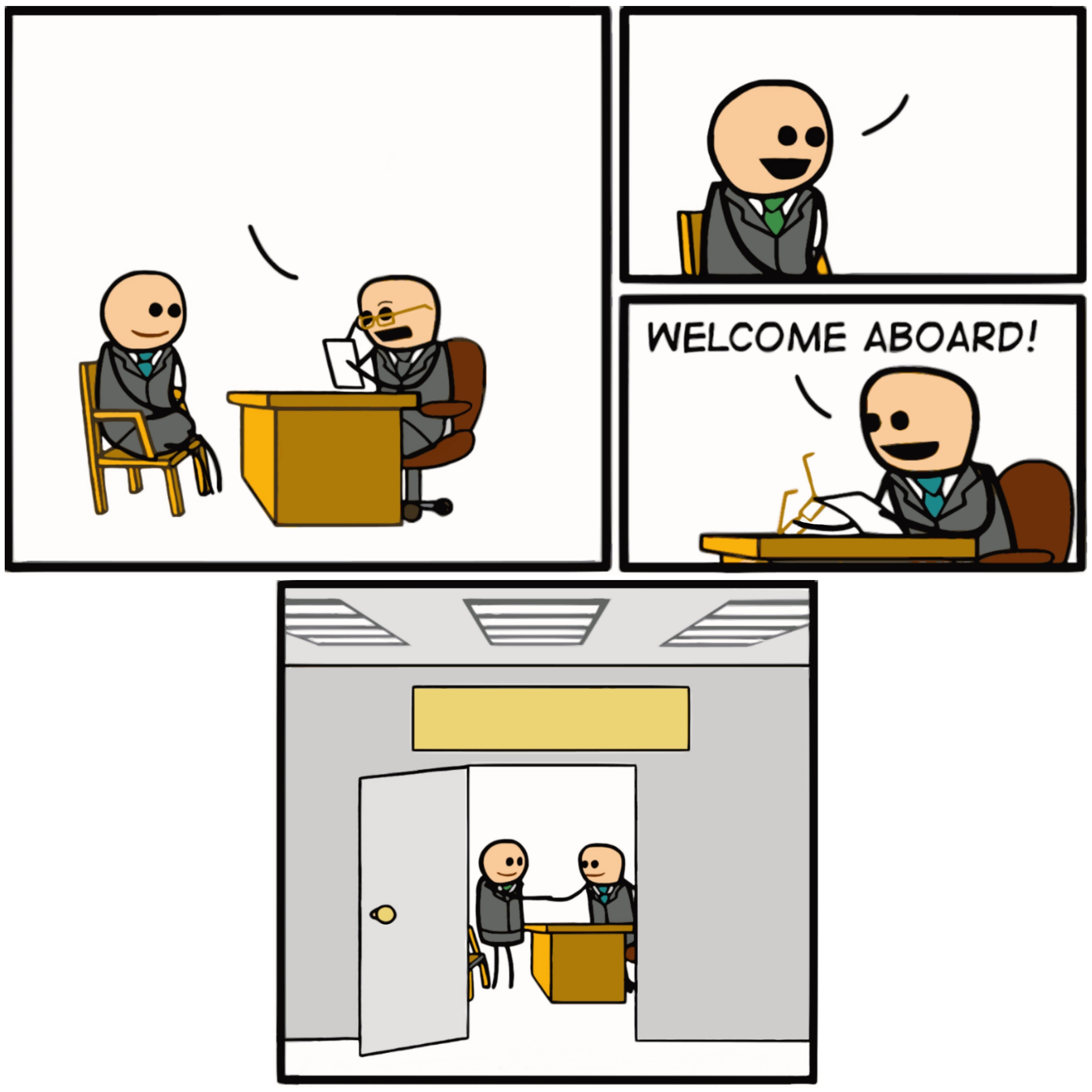 Cyanide and happiness welcome aboard