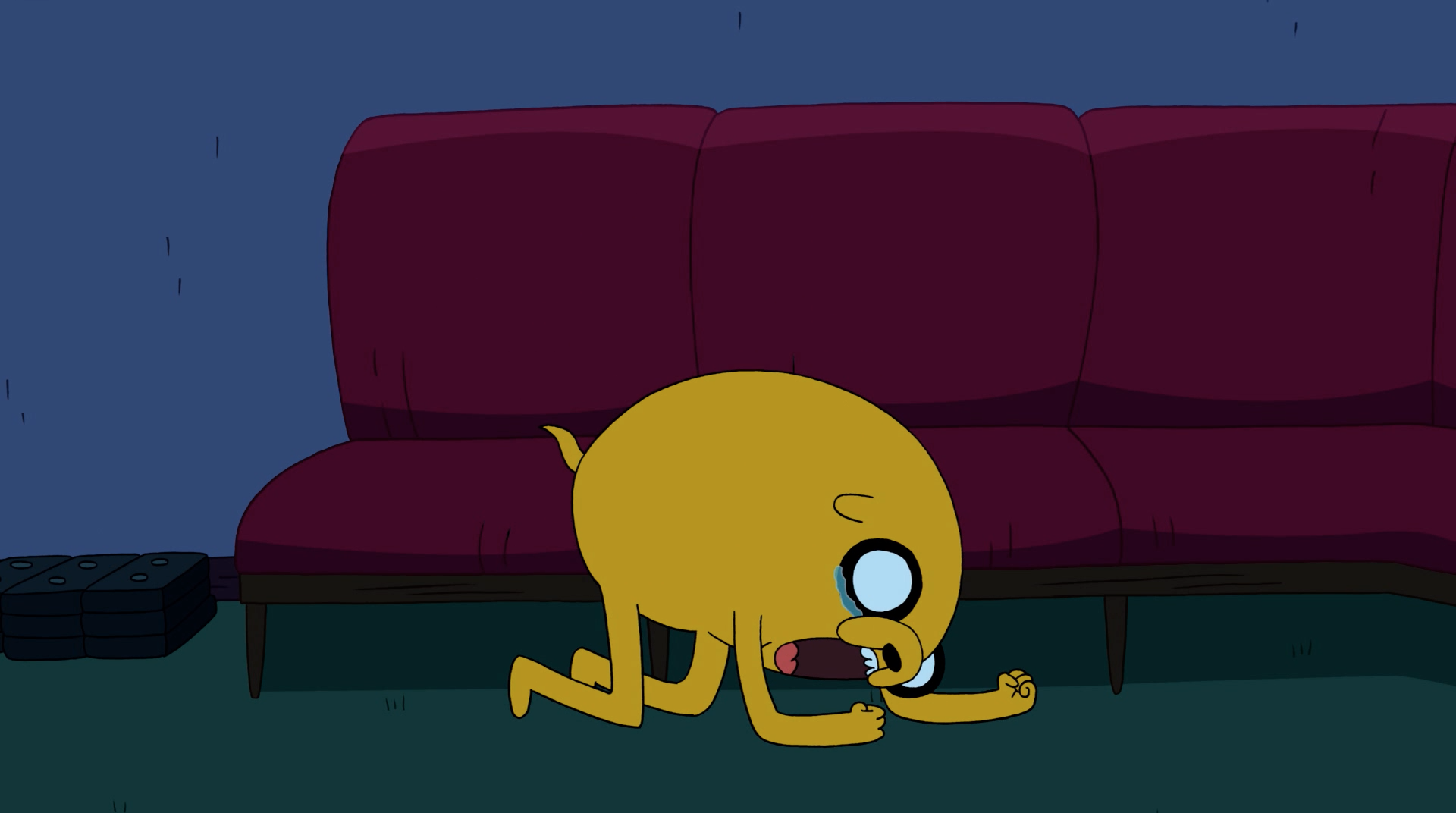 Jake Bit By Spider Screaming Jake - Full Uncropped Screenshot - Adventure Time, Jake The Dog